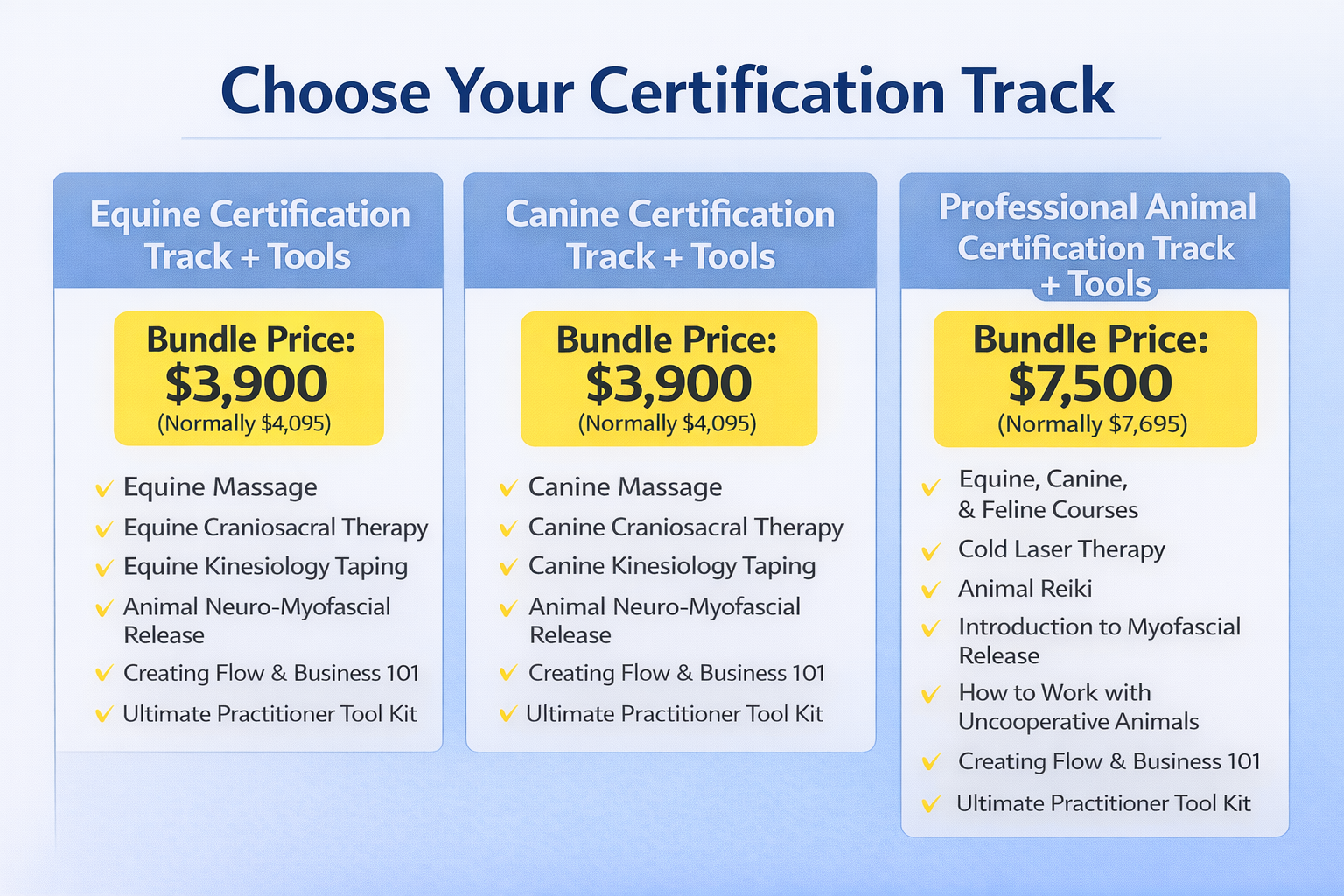 Become a Professional Animal Bodyworker